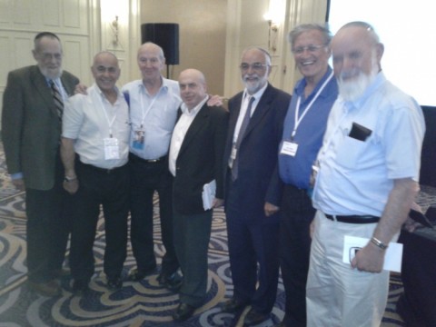 נציגי הארגון העולמי של בתי הכנסת והקהילות האורתודוקסיות בעצרת השנתית של הסוכנות היהודית